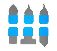 Wkldjf 6Pieces Stainless Steel Repair Pry Tools Suitable For Electronics With Rubber Grip Thin Phone Tablet Opening Set