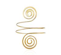 Wkldjf Alloy Armband Upper Arm Cuff Armlet Bangle Egyptian Costume Accessory For Women Gold Silver Color Shirt Sleeve Holders For Alloy For Dancing Open Ended