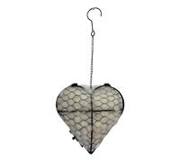 Wkldjf Alpacas Fiber Bird Nesting Heart Refillable Cotton Wool Winter Tree Shelter Hanging Heart Shape Hummingbirds Fiber Nesting