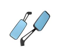Wkldjf Aluminum Motorcycle Mirrored with Blue Lenses Multipurpose Rectangular Rear View Mirrored Motorcycle Rear View Glass