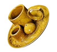 Wkldjf Elegant Ceramic Incenses Burners Holders with Handle Incenses Burning Tray for Meditations Practical Home Decoration Ceramic Ashes Catcher Tray