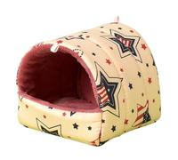 Wkldjf Hamster Hammock Bed Toy Small Animal Hideouts House Lovely Print Hanging Habitat Decors For Pet Washable Hammock Animals Hanging Pets