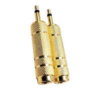 Wkldjf Heavy Duty Alloy Sound Adapter 6.5mm To 3.5mm Female Plugs Corrosions Resistant Studio Accessory Gold Plate Adapter
