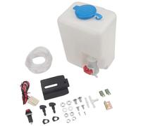 Wkldjf High Efficiency 1.5L 12V Windshield Washer Reservoir Kits Suitable For Most Vehicles Metal Design