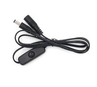 Wkldjf Interchangeable DC5.5x2.1mm Power Cable With Manual Switches Control For Home Electronics Projects
