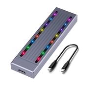 Wkldjf Laptops Case NVMe SSD Enclosure USB 3.2 Gen2 10Gbps USB To PCIe Hard Drive Enclosure Adapters NVME SSD Enclosure