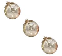 Wkldjf Pack Of 3 Battery Operated Christmas Tabletop Decorations With Auto Timer Festive Ornaments For Party Decor