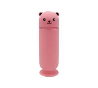 Wkldjf Pen Holder,Cartoon Bear Pen Holder Silicone Pencil Case with Suction Cup for Pen Pencil Markers School Office and Home Supplies