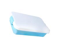 Wkldjf Practical Sensory Bin Sand Tray with Lid Toy Storage Box Stackable for Organizing Beach Play Gear and Easy Travel Sensory Bin Tray