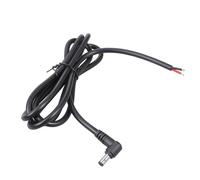 Wkldjf Right Angled DC5525 Male Connector Bare Cable 16AWG High Current Capacity 12V 24V Safe For LED Lighting CCTV SetSup