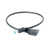 Wkldjf Screw Mounted USB3.0 B Male To Female Printer Cable Screw Panel Mount 50cm 20inch Fast Speed Data Transfer