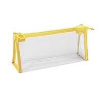 Wkldjf Simple Pen Bag Clear Pencil Case Pouches Practical Makeup Aesthetic School Supplies Practical Large Capacity Clear Aesthetic