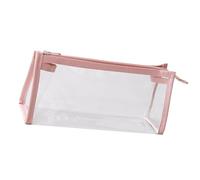 Wkldjf Simple Pen Bag Clear Pencil Case Pouches Practical Makeup Aesthetic School Supplies Practical Large Capacity Clear Aesthetic