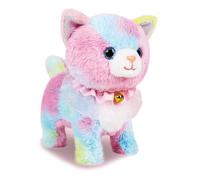 Wkldjf Soft Pet Robot Plush Electronic Companion with 5 Play Modes for Childrens Imagination Talking Walking Puss Toy