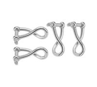 Wkldjf Stainless Steel 8mm Shackle Connection For Maritimes Outdoor Gear Towing Mooring Sailboats Deck Equipment Securing Cargo
