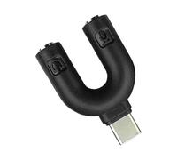 Wkldjf Type C To 3.5mm Headphones Y Splitter Adapter Connectors Couple Sharing Adapter For Smartphones Tablets Laptops