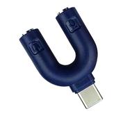 Wkldjf Type C To 3.5mm Headphones Y Splitter Adapter Connectors Couple Sharing Adapter For Smartphones Tablets Laptops