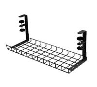 Wkldjf Under Table Storage Rack Home Office Desk Wire Organization Kitchen Storage Metal Cable Management Tray Replacement