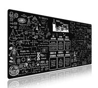 Wknoon. Extra Large Gaming & Office Mouse Pad (31.5" x 11.8") - Inspirational Quote About Science & Education Formulas Math Schematic Physics Equation, XXL Desk Mat with Durable Stitched Edges