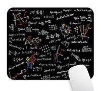 Wknoon Maths Science Gaming Mouse Pad Custom Design, Colorful Math Formulas Slide Art Mouse Pads Cute Mat