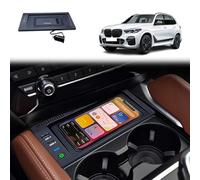 Wkopet Wireless Car Charger for BMW X5(2008-2018)/X6(2008-2019) F15/E70/F16/E71 15W Fast Charging Center Console Accessory Panel for Any Qi Enabled Phone(Size:2014-2018)