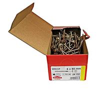 Wkręt-Met KLIMAS Screws, 100 Pieces 6 x 80 mm Flat Head Torx, Wood Construction