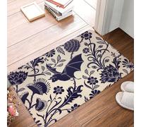 WKSGDSG Absorbent Doormat For Inside 60x40cm, Non Slip Indoor Door Mat For Front Door, Bat Pattern Floor Mats, Easy Clean Welcome Mat For Entryway, Back Door, Entrance, All Weather, Easy Clean