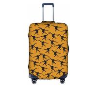 WKSGDSG Black Gibbon Monkey Luggage Cover Protective Washable Suitcase Cover Elastic Anti-Scratch Travel Suitcase Covers for Wheeled Suitcase Fits 29 to 32 Inch Luggage
