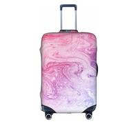 WKSGDSG Colorful Marble Pastel Blue Purple Luggage Cover Protective Washable Suitcase Cover Elastic Anti-Scratch Travel Suitcase Covers for Wheeled Suitcase Fits 29 to 32 Inch Luggage