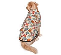 WKSGDSG Cozy Hoodie For Medium Large Dogs, Cute Snail, Cold Weather Warm Dog Sweatshirt With Hood & Pocket, Soft Fabric Pullover Winter Clothes For Pets, Adjustable Dog Hoodie For Daily Walk