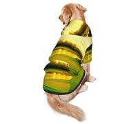 WKSGDSG Cozy Hoodie For Medium Large Dogs, Golf Course, Cold Weather Warm Dog Sweatshirt With Hood & Pocket, Soft Fabric Pullover Winter Clothes For Pets, Adjustable Dog Hoodie For Daily Walk