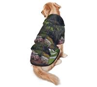 WKSGDSG Cozy Hoodie For Medium Large Dogs, Golf Course, Cold Weather Warm Dog Sweatshirt With Hood & Pocket, Soft Fabric Pullover Winter Clothes For Pets, Adjustable Dog Hoodie For Daily Walk