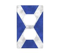 WKSGDSG Decorative Duplex Outlet Wall Plate, Scottish, 1 Gang Duplex Light Switch Cover Plate, Double Outlet Wall Plate, Heat-Resistant Double Toggle Switch Cover for Bathroom Bedroom Decor