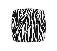 WKSGDSG Elastic Stretch Square Chair Cushion Covers 2 Pack, Zebra Print, Removable Washable Chair Seat Cover For Home, Events, Bar Stools, Fits 35-48cm Chairs