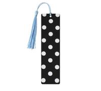 WKSGDSG Elegant Wooden Bookmarks for Book Lovers, with Sky Blue Tassels