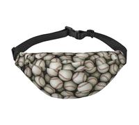 WKSGDSG Fanny Pack for Women & Men Baseball Sport Waist Bag with Adjustable Belt Hands Free Waterproof Lightweight Crossbody Shoulder Bag Purse for Camping Travel, Carry All Phones Wallet