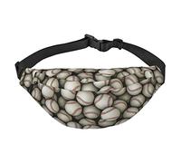 WKSGDSG Fanny Pack for Women & Men Baseball Sport Waist Bag with Adjustable Belt Hands Free Waterproof Lightweight Crossbody Shoulder Bag Purse for Camping Travel, Carry All Phones Wallet