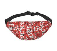WKSGDSG Fanny Pack for Women & Men Canadian Flag Sport Waist Bag with Adjustable Belt Hands Free Waterproof Lightweight Crossbody Shoulder Bag Purse for Camping Travel, Carry All Phones Wallet