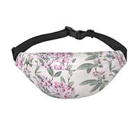 WKSGDSG Fanny Pack for Women & Men Dusky Rose Sport Waist Bag with Adjustable Belt Hands Free Waterproof Lightweight Crossbody Shoulder Bag Purse for Camping Travel, Carry All Phones Wallet
