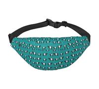 WKSGDSG Fanny Pack for Women & Men Galloway Cow Sport Waist Bag with Adjustable Belt Hands Free Waterproof Lightweight Crossbody Shoulder Bag Purse for Camping Travel, Carry All Phones Wallet