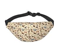 WKSGDSG Fanny Pack for Women & Men Hairy Ferret Sport Waist Bag with Adjustable Belt Hands Free Waterproof Lightweight Crossbody Shoulder Bag Purse for Camping Travel, Carry All Phones Wallet