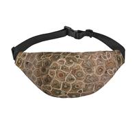 WKSGDSG Fanny Pack for Women & Men Petoskey Stone Sport Waist Bag with Adjustable Belt Hands Free Waterproof Lightweight Crossbody Shoulder Bag Purse for Camping Travel, Carry All Phones Wallet