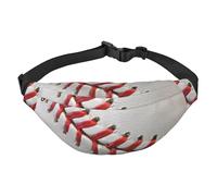 WKSGDSG Fanny Pack for Women & Men Sport Ball Baseball Sport Waist Bag with Adjustable Belt Hands Free Waterproof Lightweight Crossbody Shoulder Bag Purse for Camping Travel, Carry All Phones Wallet