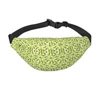 WKSGDSG Fanny Pack for Women & Men Sushi Dill Pickles Sport Waist Bag with Adjustable Belt Hands Free Waterproof Lightweight Crossbody Shoulder Bag Purse for Camping Travel, Carry All Phones Wallet