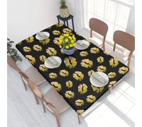 WKSGDSG Fitted Tablecloth For Dining Room 4ft, Elastic Edged Table Cover
