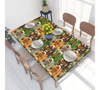 WKSGDSG Fitted Tablecloth For Dining Room 4ft, Elastic Edged Table Cover