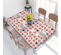 WKSGDSG Fitted Tablecloth For Dining Room 4ft, Elastic Edged Table Cover