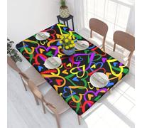 WKSGDSG Fitted Tablecloth For Dining Room 4ft, Elastic Edged Table Cover