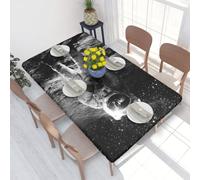 WKSGDSG Fitted Tablecloth For Dining Room 4ft, Elastic Edged Table Cover