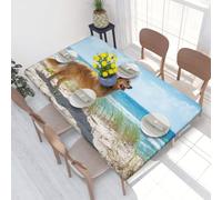 WKSGDSG Fitted Tablecloth For Dining Room 4ft, Elastic Edged Table Cover
